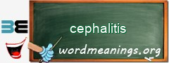 WordMeaning blackboard for cephalitis